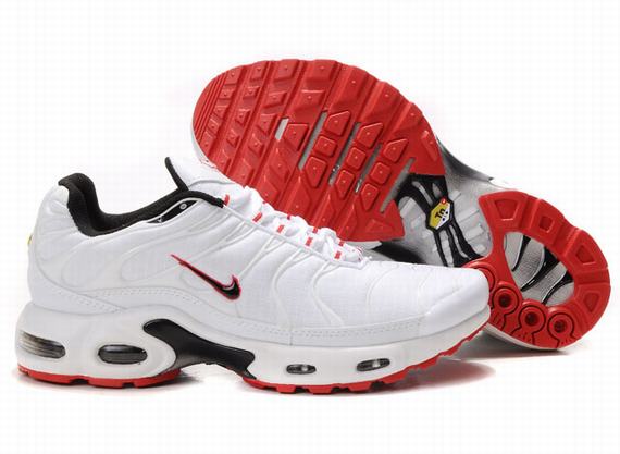 New Men'S Nike Air Max Tn White/Black/Red